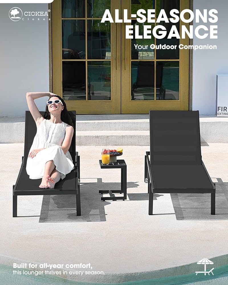 An application scenario or product detail of aluminum outdoor chaise lounge chairs - Image 19