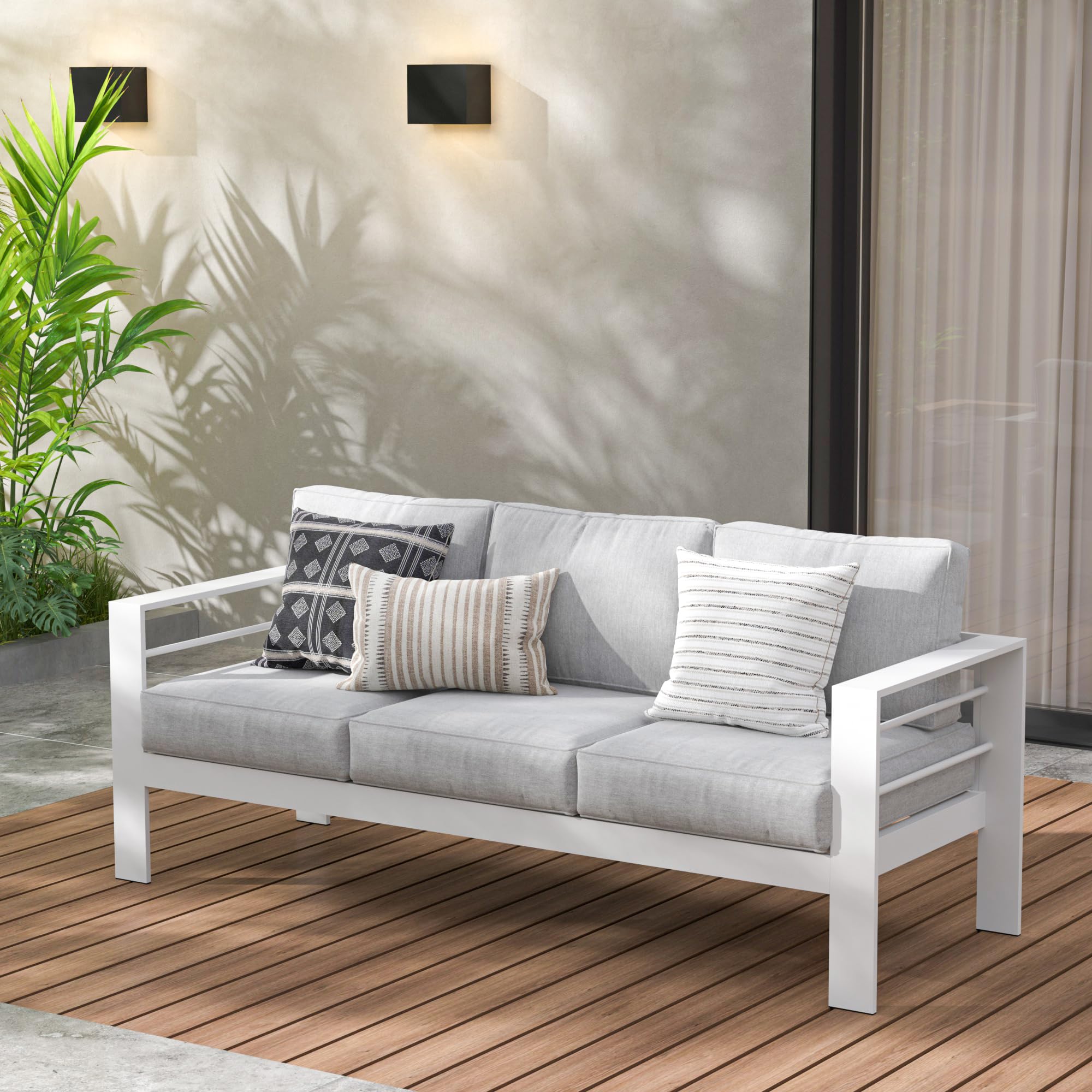 An application scenario or product detail of aluminum outdoor sofa - Image 1