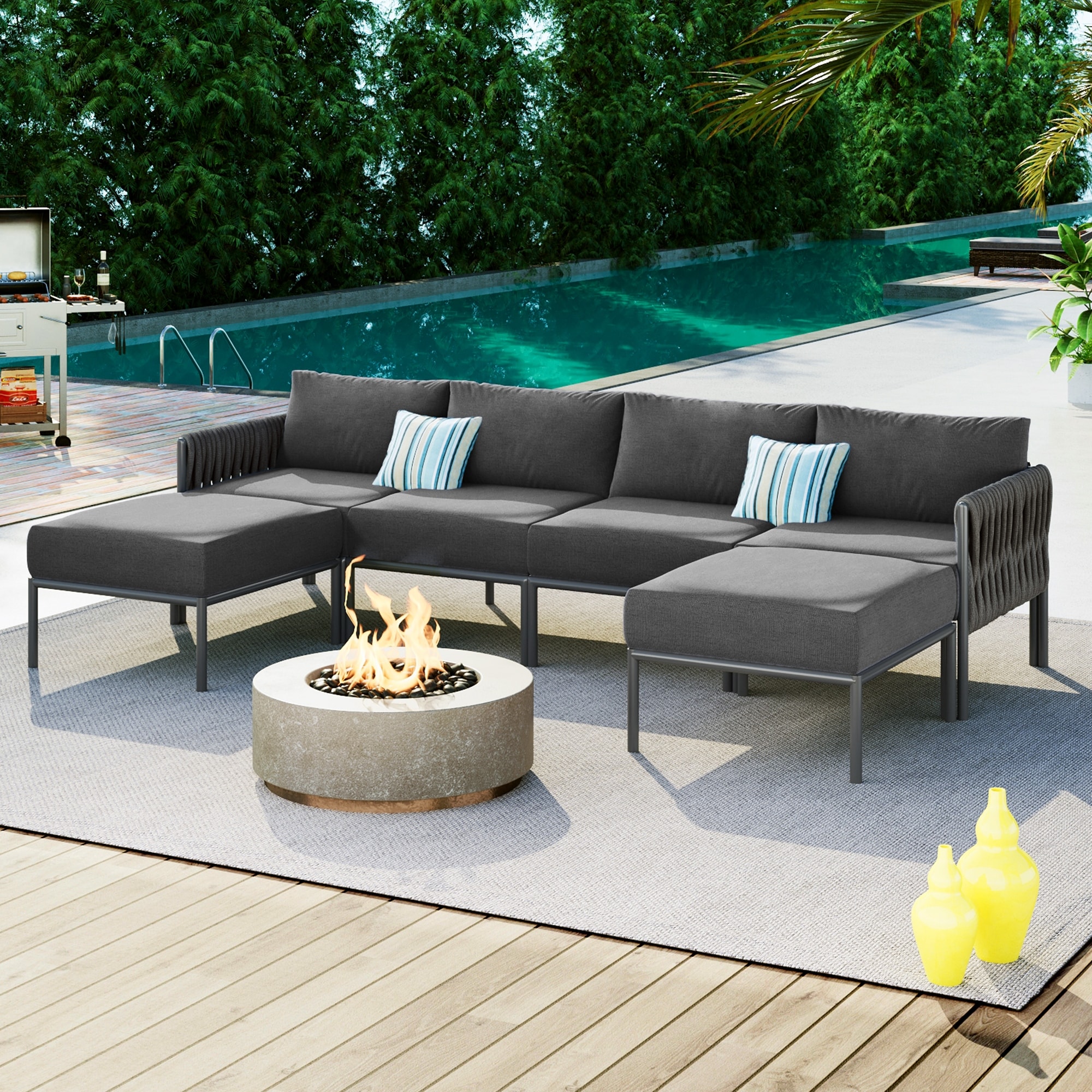 An application scenario or product detail of aluminum outdoor sofa - Image 9