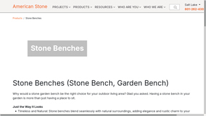 American Stone - Stone Benches