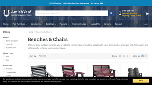 Amish Yard - Outdoor Poly Benches