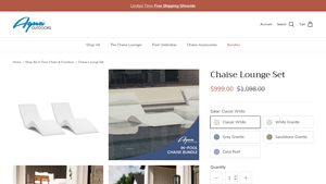 Aqua Outdoors - Chaise Lounge Set