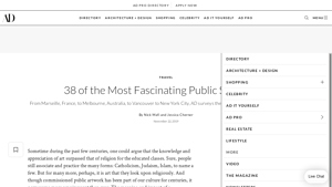 Architectural Digest - Fascinating Public Sculptures