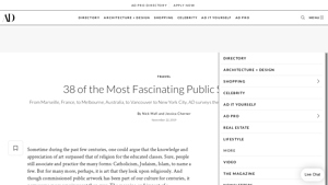 Architectural Digest - Iconic Installations