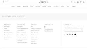 Arhaus - Bal Harbour Outdoor Curved Sofa