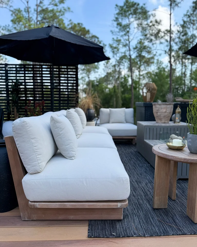 An application scenario or product detail of armless outdoor sofa - Image 16