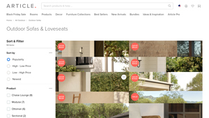 DeliveryCove - 102.75 Outdoor Armless Modular Sofa