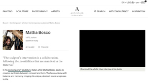 Artistics - Contemporary Stone Sculptures by Mattia Bosco