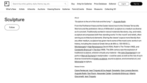 Artsy - Sculpture Insights