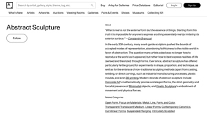 Artsy - Abstract Sculpture