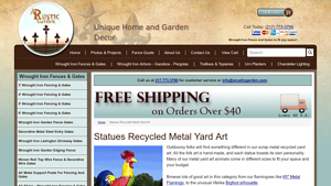 A Rustic Garden - Recycled Metal Yard Art
