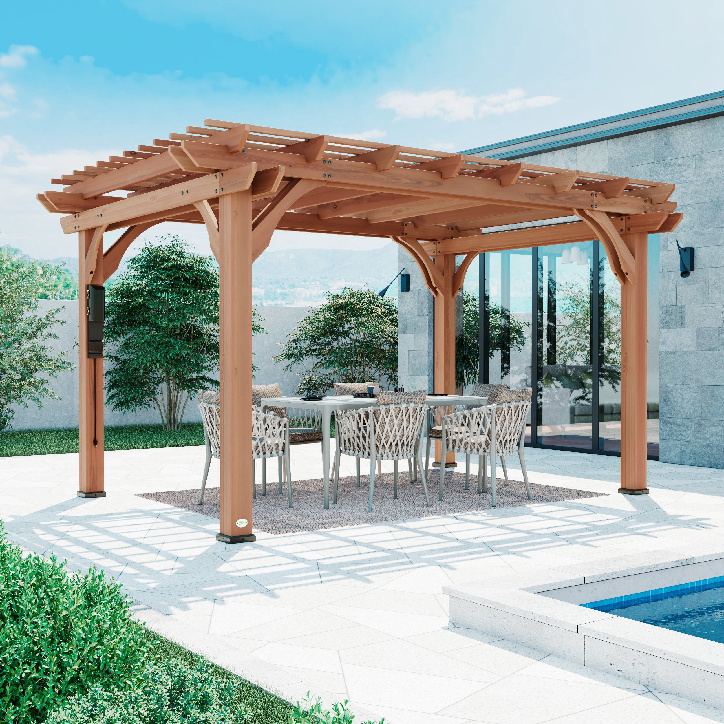 An application scenario or product detail of backyard pergola - Image 1