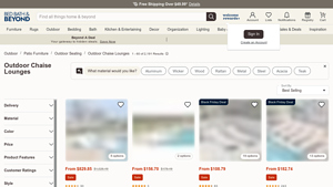 Bed Bath & Beyond - Domi Patio Chaise Lounge Set