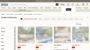 Bed Bath & Beyond - Stratton Outdoor 5-Piece Modular Sectional