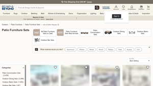 Bed Bath & Beyond - Newport Outdoor Patio 7ft Slate Pool Table Dining Set