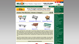Belson Outdoors® - Commercial Park Benches
