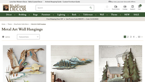 Black Forest Decor - Lakeside Ducks Metal Wall Art