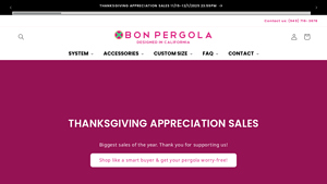 BON Pergola - Modern Motorized Pergola Kits