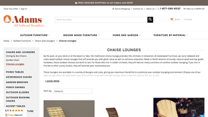 Cedarwood Furniture - Redwood and Cedar Outdoor Chaise Lounges