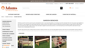 Cedar Wood - Garden Benches and Settees