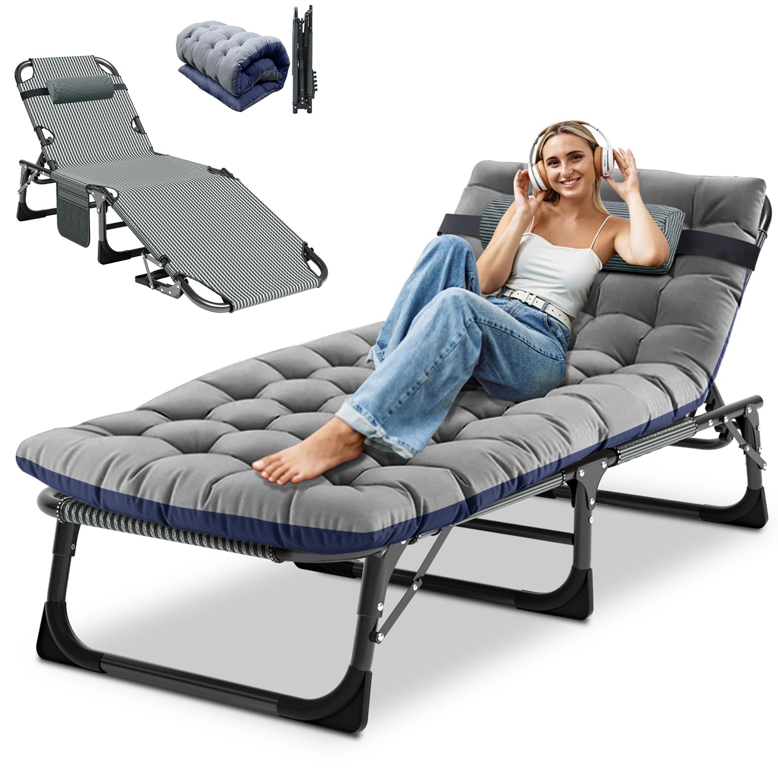 An application scenario or product detail of chaise lounger outdoor - Image 5