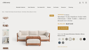 Chicory Home - Modular Teak Outdoor Sofa Set