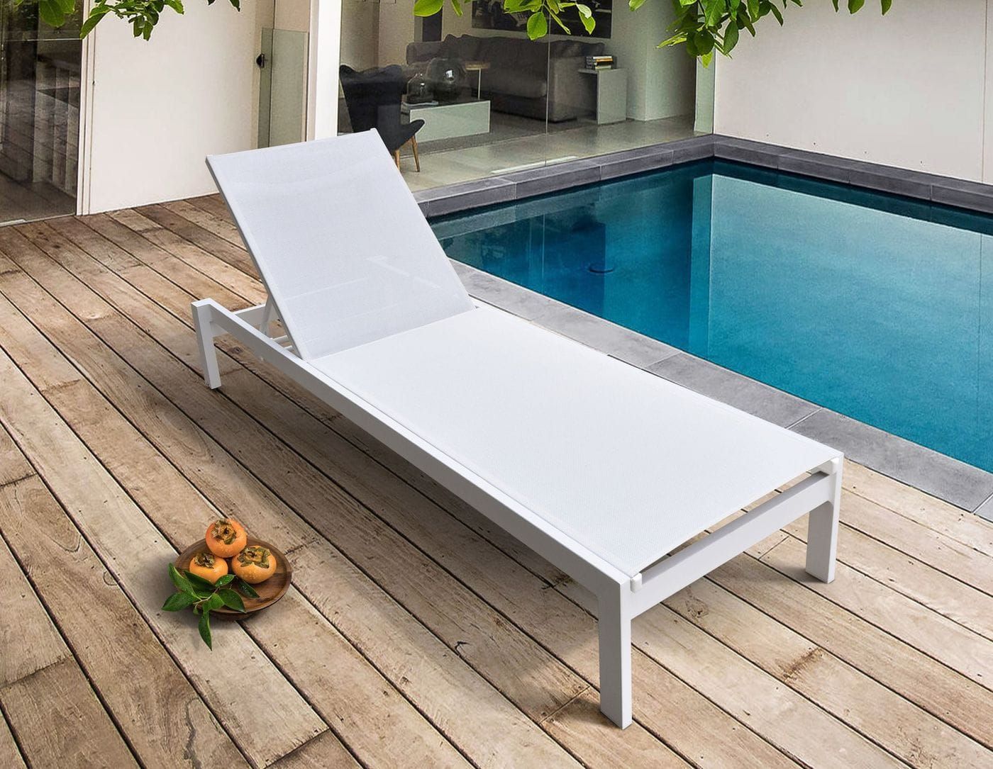 An application scenario or product detail of contemporary outdoor chaise lounge - Image 4
