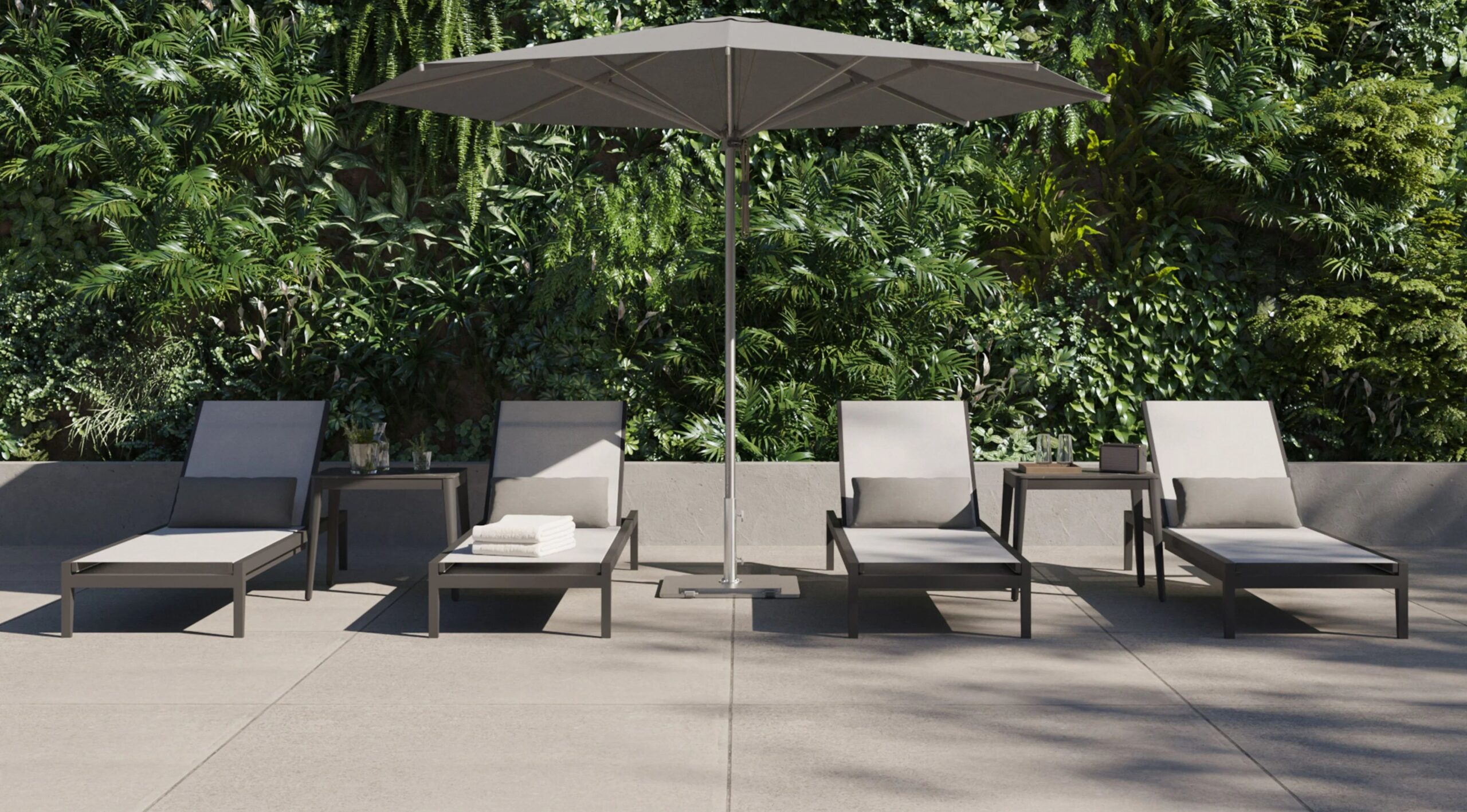 An application scenario or product detail of contemporary outdoor chaise lounge - Image 15