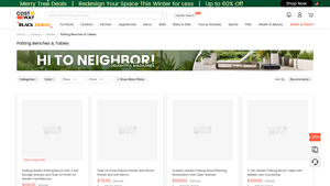 Costway - Early Bird Folding Garden Potting Bench