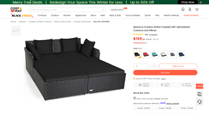 Costway - Rattan Daybed