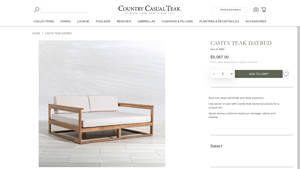 Country Casual Teak - Luxury Teak Sofa