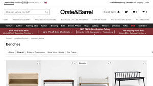 Crate and Barrel - Modern Benches