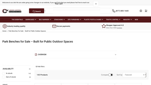 Crowd Control Warehouse - Outdoor Park Benches