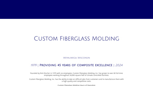 Custom Fiberglass Molding - High-Quality Custom Solutions