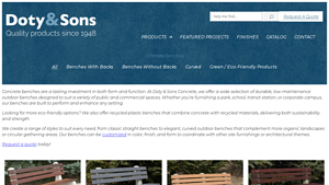 Doty & Sons Concrete - Concrete Benches