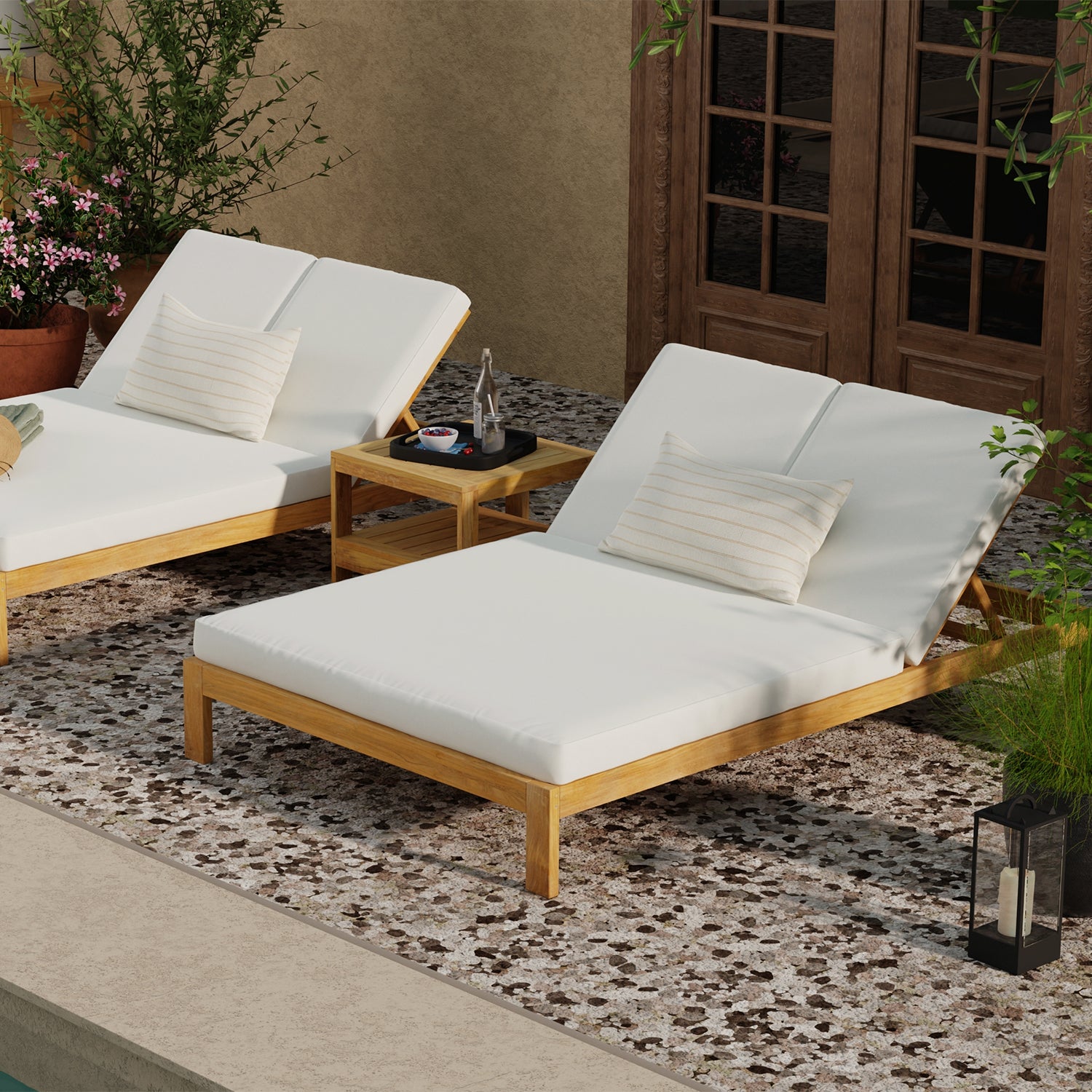 An application scenario or product detail of double chaise outdoor lounge - Image 8