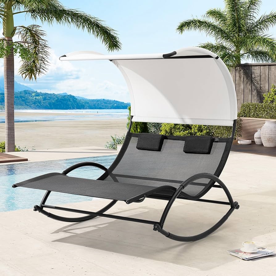 An application scenario or product detail of double chaise outdoor lounge chair - Image 3