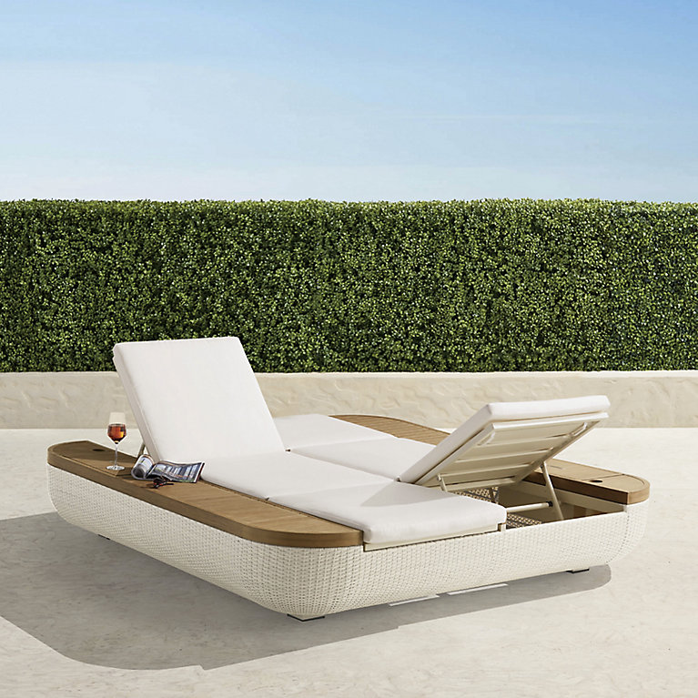 An application scenario or product detail of double outdoor chaise lounge - Image 1