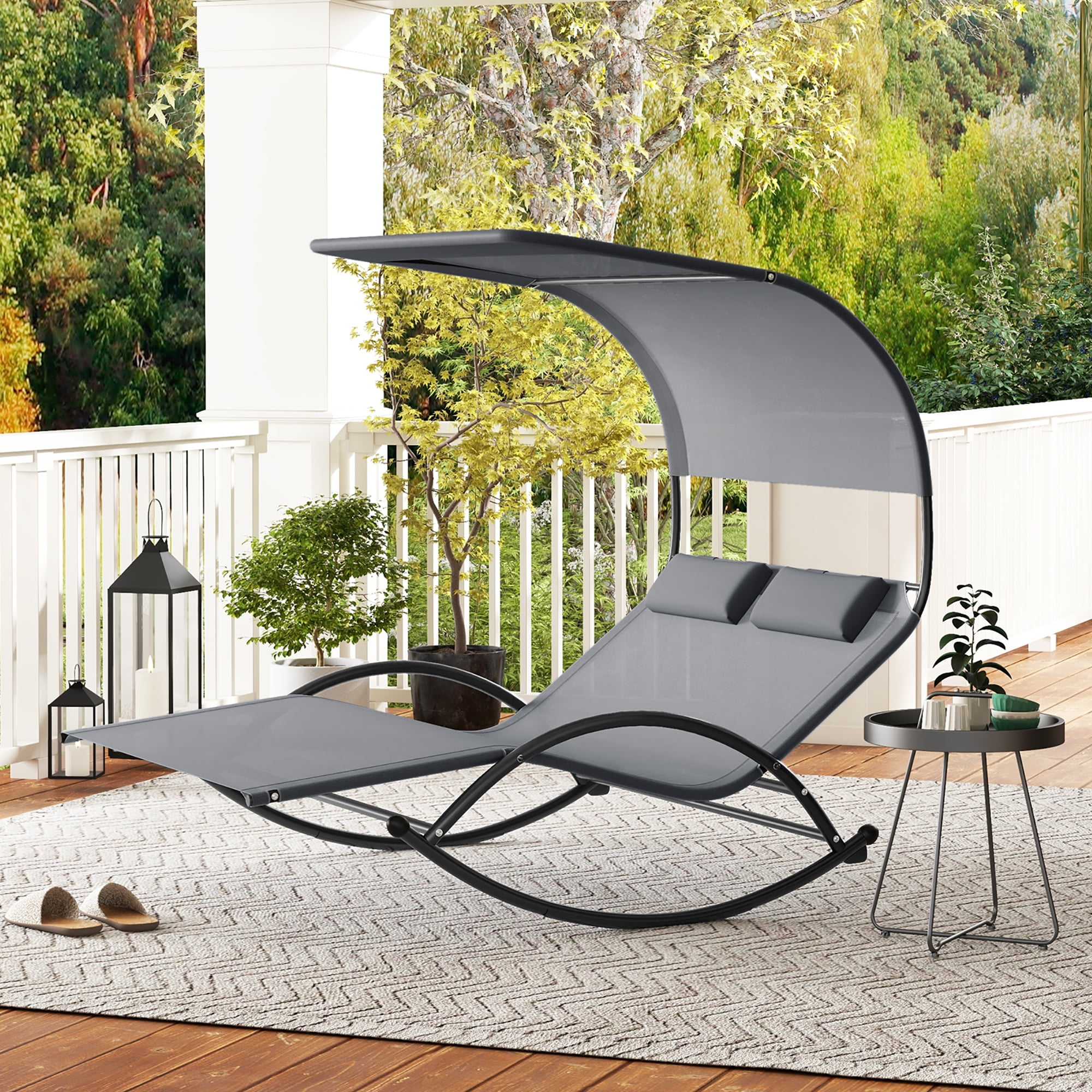 An application scenario or product detail of double outdoor chaise lounge - Image 13