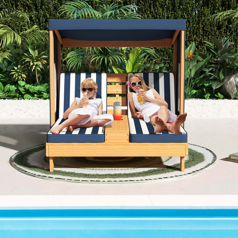 An application scenario or product detail of double outdoor chaise lounge - Image 19