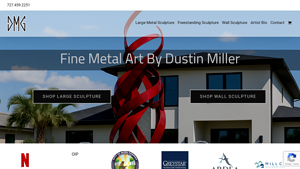 Dustin Miller Gallery - Large Metal Sculptures