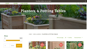 Eartheasy - Natural Cedar Planters