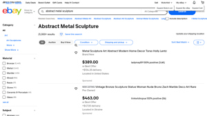 eBay - Abstract Metal Sculptures