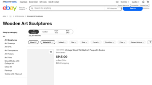 eBay - Wooden Art Sculptures