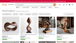 Etsy - Unique Wood Sculptures