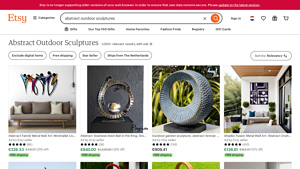 Etsy - Abstract Outdoor Sculptures