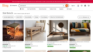 Etsy - Slat Bench Selection