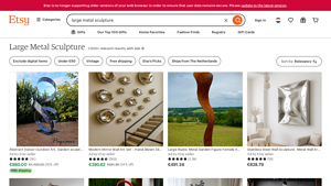 Etsy - Modern Metal Garden Sculpture