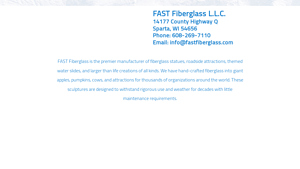 Fast Fiberglass - Custom Sculptures & Water Slides