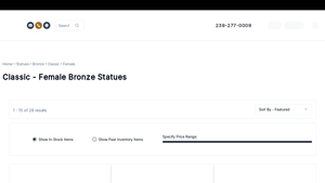 Fines Gallery - Vintage Bronze Female Sculpture